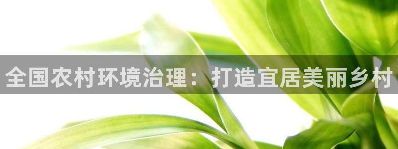 凯发网娱乐官网登录|全国农村环境治理：打造宜居美丽乡村